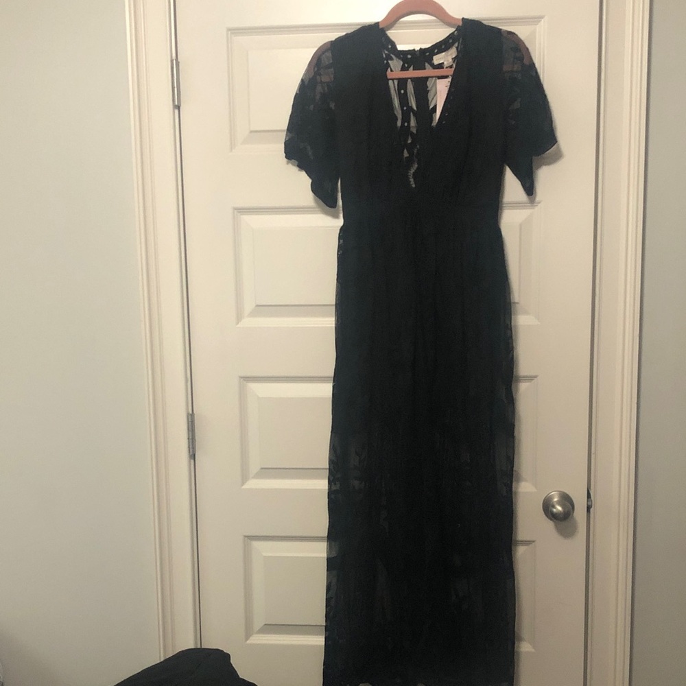 Honey Punch Black Maxi Dress